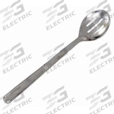 CRESTWARE Serving Spoon: 11 3/4 in Overall Lg, Silver, Stainless Steel - Serving Spoons
