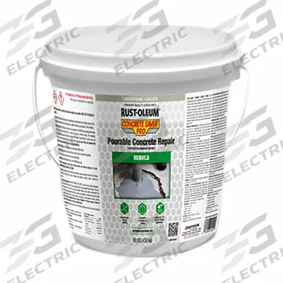 RUST-OLEUM Concrete Repair Compound: Concrete Saver Pro, Cement, 10 lb Container Size - High-Performance Concrete Repair Compounds