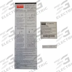 DAYTON Instruction Label: MH3KR7701G. Key specifications — Manufacturer Part Number: MH3KR7701G.