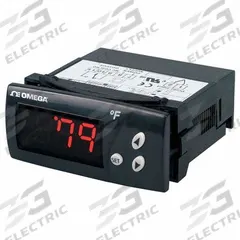 OMEGA Temperature Panel Meter: 0 Display Span - Min, 110 V AC, 24 V DC, 0.5 in Digit Ht - Max., SPDT (MPN DP7001). Key specifications — Manufacturer Part Number: DP7001; Accuracy: +/-1%; Digital Display Screen Color: Red; Digital Display Screen Type: LED; NEMA Enclosure Rating: 4X; Product Type: Temperature Meter; Series: DP7001; Relay AC Contact Rating: 16 A @ 240V.