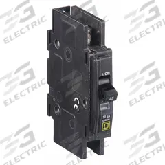 SQUARE D Miniature Circuit Breaker: 25 A, 120/240V AC, Single Phase, 10kA at 120/240V AC, 1 Poles (MPN QOU125). Key specifications — Phase: Single; Amps: 25 A; AC Voltage Rating: 120/240V AC; Max. AIR Rating: 10kA at 120/240V AC; For Use With: Heating; Brand: SQUARE D.