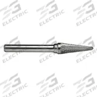CLE-LINE Carbide Bur: Ball-Nosed Cone, SL-6, Double Cut, 5/8" x 1 5/16" Head, 1/4" Shank (MPN C17587). Key specifications — Trade Number: SL-6; Brand: CLE-LINE.