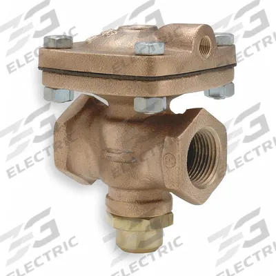 CASH VALVE Pneumatically Actuated Diaphragm Valve: 1 1/2 in, Bronze, 2-Way, NPTF x NPTF - 2-Way, Metal Pneumatically-Actuated Diaphragm Valves