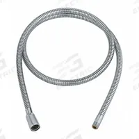 GROHE Faucet Hose: Metal, Chrome, 59 in Overall Lg, 1/2 in Sprayer Connection Size (MPN 46092000). Key specifications — Sprayer Connection Size: 1/2 in; Brand: GROHE; Color/Finish: Chrome; Material: Metal; Product Type: Faucet Hose.