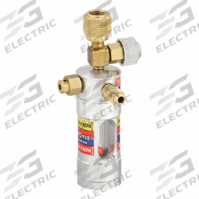 UNIWELD Flow Indicator: 1/4 in Male Flare x 1/4 in Male Flare (MPN NV1) - Nitrogen Flow Indicators & Sight Glasses
