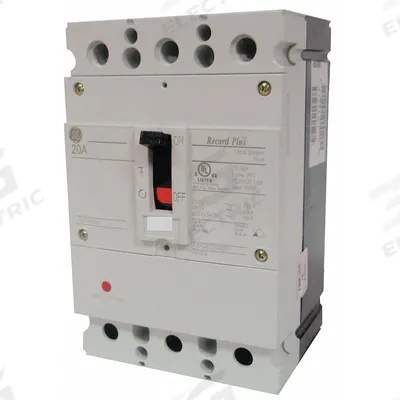 GE Molded Case Circuit Breaker: 45 A Amps, 200kA at 240V AC, Fixed, Lug - FB-Frame GE Molded Case Circuit Breakers