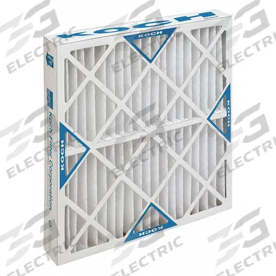 KOCH Pleated Air Filter: 24 in x 24 in x 4 in, MERV 8 - MERV 8 Pleated Air Filters