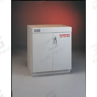 LABCONCO Solvent Storage Cabinet: 22 in Overall Dp, 36 in Overall Wd, 36 3/4 in Overall Ht, 2 Doors (MPN 9902100). Key specifications — Color: White; Material: Epoxy-Coated Steel; Brand: LABCONCO; Compatible with Product Type: Fume Hoods; Door Type: Manual; Mobility: Stationary; Product Type: Solvent Storage Cabinet.