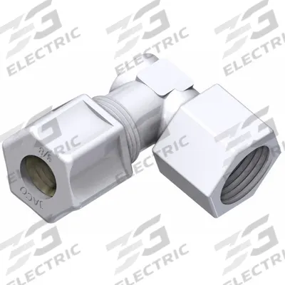 JACO Female Elbow Compression Connector: 1/2 in OD x 1/2 in Pipe Size, Compression x FNPT - General Purpose Nylon Compression Fittings