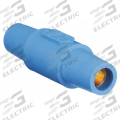 Gender Reversing Connector: Female-Female, Blue, 600V AC/600V DC, 400 A, 16 Series (MPN HBLDFBL). Key specifications — Brand: HUBBELL.