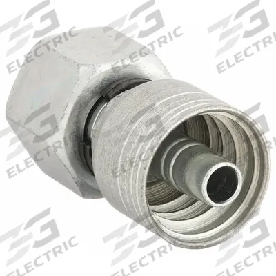 AEROQUIP Hydraulic Crimp Fitting: Steel x Steel, Straight, -20 For Hose Dash Size - Aeroquip Crimp Hydraulic Hose Fittings with Metric Connection