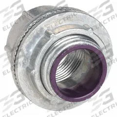 RACO Hubs (Myers) for RMC/IMC: 1 in Trade Size, 1 13/16 in Overall Lg, Zinc, Insulated (MPN 1704). Key specifications — Insulated: Yes; Thread Size: 1"-11-1/2; Thread Type: NPT; Brand: RACO.