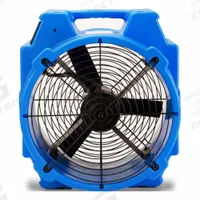 Axial Blower: 3,320 cfm, 1/4 hp, Fixed Frame, 115V AC, 2 Speeds, Blue, 360°, ABS, ABS (MPN BA-PBX-24). Key specifications — Product Type: Axial Blower; GFCI Protected: Yes; Number of Speeds: 2; Housing Material: ABS; Brand: B-AIR; Nominal Voltage: 115V AC.
