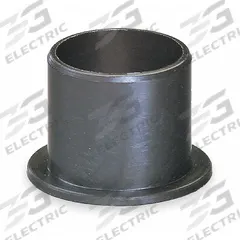 IGUS Flanged Sleeve Bearing: Polymer, 3/8 in Bore, 15/32 in OD, 3/8 in Overall Lg, Black, 5 PK (MPN TFI-0607-06). Key specifications — Brand: IGUS; Color: Black.