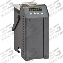 FLUKE Thermometer Calibrator: 95°F to 392°F /35°C to 200°C, 95°F to 392°F /35°C to 200°C, +/-0.25°C (MPN 6102-156). Key specifications — Brand: FLUKE; Accuracy: +/-0.25°C; Stability: ±0.03°C at 200°C (Oil 5013); Common Fluid Compatibility: Water (Distilled).