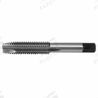 CHICAGO-LATROBE Spiral Point Tap: 3/8"-16 UNC, H3 / 2B, 3 Flute, Bottoming Chamfer, High Speed Steel (MPN 173030)