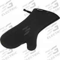 SAN JAMAR Oven Mitt: 500°F Max Temp, 15 in Overall Lg, Neoprene, Black (MPN UCMX15BK)