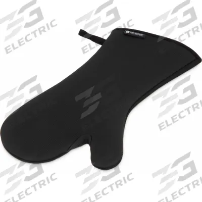 SAN JAMAR Oven Mitt: 500°F Max Temp, 15 in Overall Lg, Neoprene, Black (MPN UCMX15BK) - Furnishings, Appliances and Hospitality