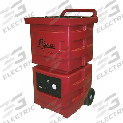NOVATEK Air Scrubber: Polyethylene, Negative Air Pressure/Particulate Filtration - Heavy-Duty Steel Negative Air Machines