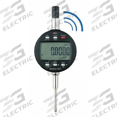 MAHR Digital Indicator: 0 in to 1 in /0.001 mm to 25 mm, Inch/Metric, 0.002 mm Accuracy - Digital Indicators with Removable Flat Back