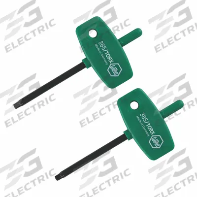 WIHA Torx and Torx Plus Keys: 2 Tips, Torx, T6 Tip Size, Black Oxide - Rapid-Twist Torx & Torx Plus Keys