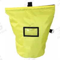 R&B FABRICATIONS Tote Bag: Nylon, Yellow, 1,000 cu in Interior Volume, Hook-and-Loop, 9 in Lg (MPN RB-427-YL). Key specifications — Color: Yellow; Material: Nylon; Brand: R&B FABRICATIONS; Closure: Hook-and-Loop.
