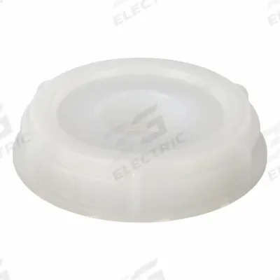 APPROVED VENDOR Screw Lid: Gasketed/Screw Top, White, Plastic, FDA Compliant - Screw-On Caps