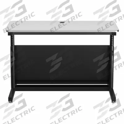 VERSADESK Standing Desk: White, Wood, 48 in Overall Wd, 24 in Overall Dp - Manual Adjustable-Height Desks