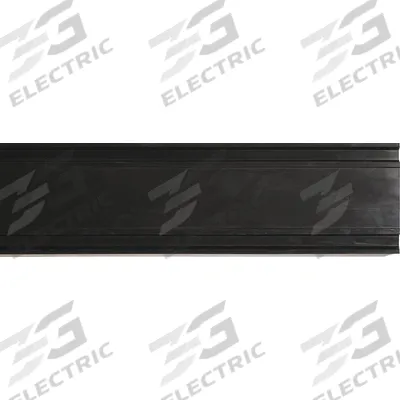 ACROVYN Wall Guard: HB-200, Rubber, Black, 7 11/16 in Overall Ht - Rubber Crash Rail & Bumper Guards