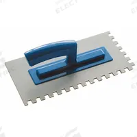 THERMOSOFT Plastic Trowel: 11 in Overall Lg, 5 1/2 in Overall Wd, Radiant Floor Heating Mats (MPN TRWL3838). Key specifications — Includes: 3/8 in Square Notch; Brand: THERMOSOFT; For Use With: Radiant Floor Heating Mats.