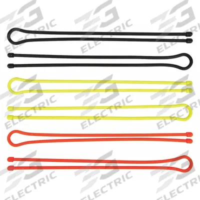NITE IZE Gear Tie: Black/Bright Orange/Neon Yellow - Twist-Release Cable Ties