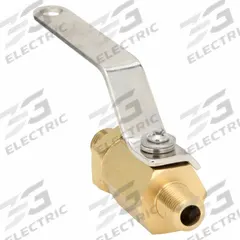 APPROVED VENDOR Manual Two-Way Ball Valve: 1/8 in, Brass, Straight, MNPT x MNPT, Full Port Ball Port (MPN G-BVLM-18M). Key specifications — Brand: APPROVED VENDOR; Handle: Lever.