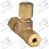 PARKER Compression Tee Fitting: 1/8 in OD x 1/8 in OD x 1/8 in OD Fitting Size, Brass, 10 PK (MPN 164C-2). Key specifications — Brand: PARKER.