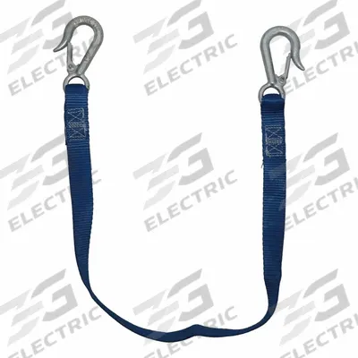 KINEDYNE Tie Down Strap: 1 in Overall Wd, 3 ft Overall Lg, Blue, Polyester, Tie Down Strap - Wheel Tie-Downs