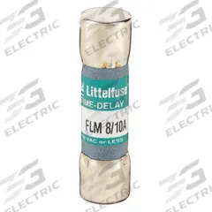 LITTELFUSE Fuse: FLM Series, Midget, Time-Delay, 800 mA, 250 V AC, 13/32 in x 1 1/2 in (MPN FLM.800). Key specifications — Series: FLM; Brand: LITTELFUSE.