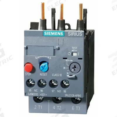 Siemens Overload Relay: Thermal Protection, 3 Poles, 1NO/1NC, Frame Size S0 - IEC Thermal Overload Relays