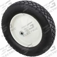 MARASTAR Flat-Free Wheel: 15 1/2 in Wheel Dia., 3 1/4 in Wheel Wd, Polyurethane, 6 in Hub Lg, Steel (MPN 00047). Key specifications — Brand: MARASTAR; Tire Sidewall Number: 4.80/4.00-8.