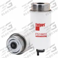 FLEETGUARD Fuel Filter: Cartridge, 7 3/4 in Overall Lg, 3 5/16 in Outside Dia, 7/8 in Inside Dia (MPN FS19833). Key specifications — attr1137520: BF7786-D; attr1137521: FS19865; attr434022: FLEETGUARD; attr1017112: Trucks; attr1017113: Doosan.
