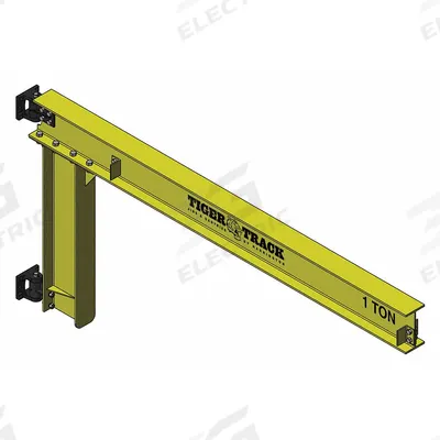 HARRINGTON Jib Crane: Wall Mounted, 2,200 lb Load Capacity - Wall-Mounted Jib Cranes