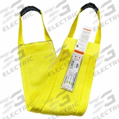 STREN-FLEX Web Sling: Type 9, Polyester, 1 Plies, 8 ft Sling Lg, 12 in Eye Lg, 1 Legs (MPN LB1-916P). Key specifications — Color: Yellow; Brand: STREN-FLEX; Sling Type: Type 9; Tag Type: Wear-Resistant Tag.