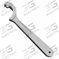 MOON AMERICAN Hole Type Spanner Wrench: Hole Type Spanner Wrench, Hole, 7.5 in Overall Lg (MPN 875-4). Key specifications — Handle Material: Aluminum; For Fitting Size: 3/4 in and 1 in; For Use On: Hole; Wrench Style: Hole Type Spanner.