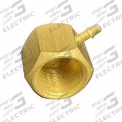 MEM-CO Barbed Fitting Elbow: 1/8 in Pipe x 1/8 in ID Size, FBSPP x Barbed, Brass, Beaded Barb (MPN 1/8BSPP-FLB3). Key specifications — Brand: MEM-CO.