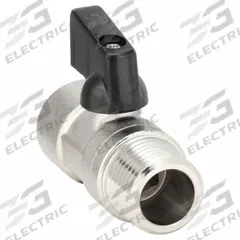 APPROVED VENDOR Manual Two-Way Ball Valve: 1/2 in, Nickel-Plated Brass, Straight, MNPT x FNPT, Lever (MPN G-MVSP-50M). Key specifications — Brand: APPROVED VENDOR; Handle: Lever.