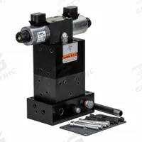 ENERPAC Control Valve: 4.5 gpm Max Flow Rate, Three Positions, Three-Way Ways, 24V DC, Tandem Center (MPN VE33). Key specifications — attr1018270: Load Holding; attr1018253: ENERPAC; attr1018249: VE33; attr1018300: Pressure; attr1018289: VE.