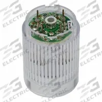 PATLITE Tower Light Module: Steady, 24V DC, White, 25 mm Overall Dia, 30 mm Overall Ht, ME/MES (MPN B72100135-7F1). Key specifications — Brand: PATLITE; Compatible with Series: ME/MES; Lens Color: White; Operating Voltage: 24V DC; Manufacturer Part Number: B72100135-7F1.