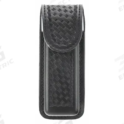 AIRTEK Medical Pouch: Black, Synthetic Leather, Plain, 5 in x 2 in - Medical Pouches