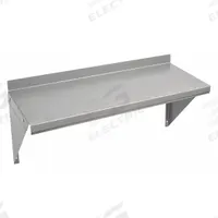 APPROVED VENDOR Wall Shelf: 24 in x 12 in x 13 1/2 in, 24 in x 12 in, 100 lb Load Capacity, Steel (MPN 2HFX9). Key specifications — Material: Steel; Standards: NSF; Finish: Zinc-Plated; Includes: Brackets; Brand: APPROVED VENDOR.