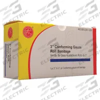 APPROVED VENDOR Gauze Wrap: 4 1/8 yd Dressing Lg, 3 in Dressing Wd, Gauze, Sterile (MPN 9999-0502). Key specifications — Water Resistance: Not Water Resistant; Self-Adhesion: Self-Adhering; Unitized: Unitized; Standards: ANSI 2015; Manufacturer Part Number: 9999-0502; Package Type: Box; Product Type: Gauze Roll; Sterility: Sterile.