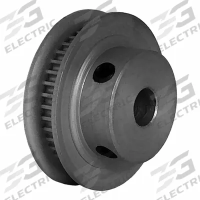 Dayton Timing Pulley: Modified Curvilinear, Fixed, For GT Timing Belt Section - GT Section Fixed-Bore Timing Pulleys with Hub