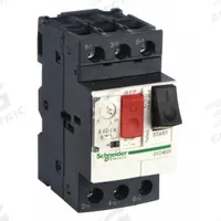 SCHNEIDER Manual Motor Starter: Non-Reversing, 3 Poles, 1 A, Thermal Protection, Push Button (MPN GV2ME05). Key specifications — Maximum Voltage Rating: 690V AC; Brand: SCHNEIDER; Thermal Units Required: None (Starter Includes Integrated Thermal Units); Frame Size (Width): 45mm.